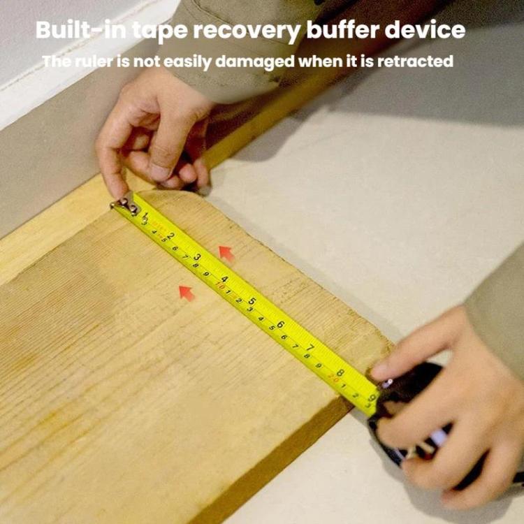 Self-Locking Steel Tape Measure TPR Covered Measuring Ruler