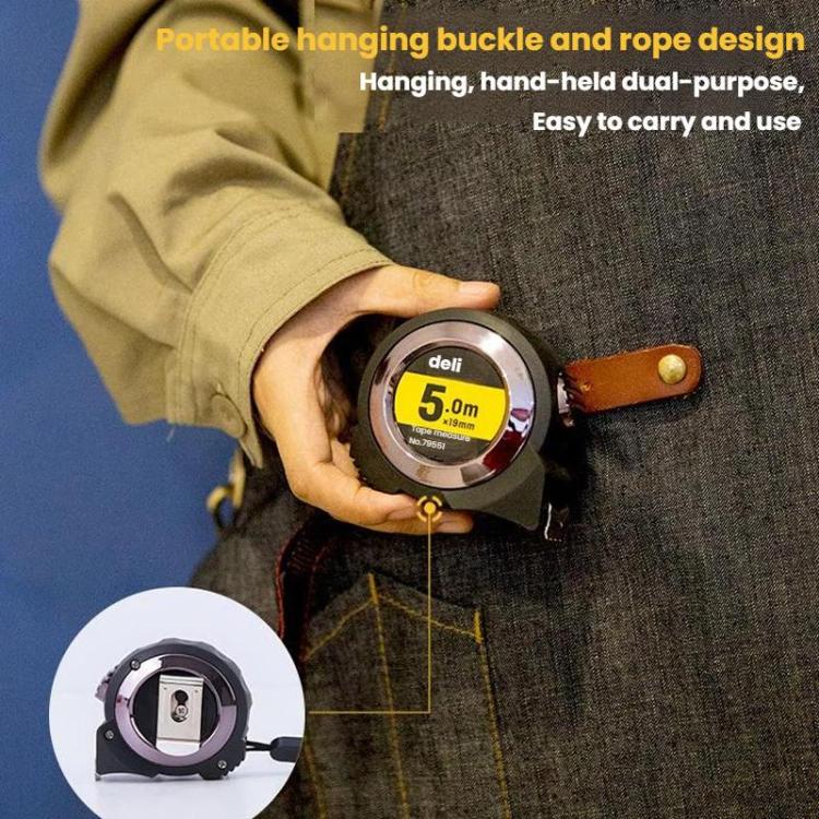 Self-Locking Steel Tape Measure TPR Covered Measuring Ruler