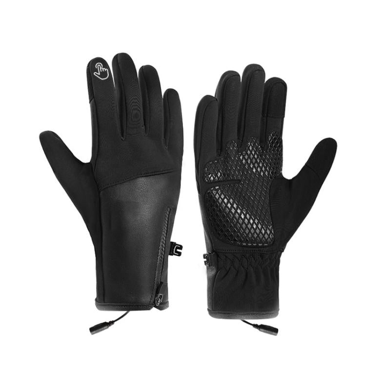 Electric Heated Gloves For Men & Women 3 Heat Settings, Cold/Windproof Winter Thermal Gloves For Outdoor Riding, Skiing, Hiking