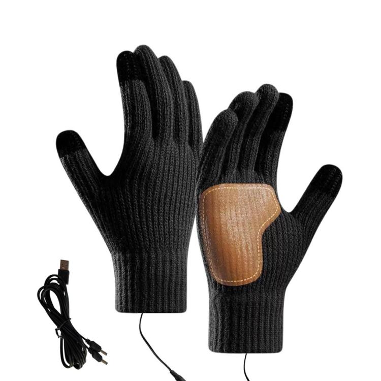Full-Finger Heated Gloves Touchscreen-Compatible, Non-Slip Thermal Gloves for Men Women