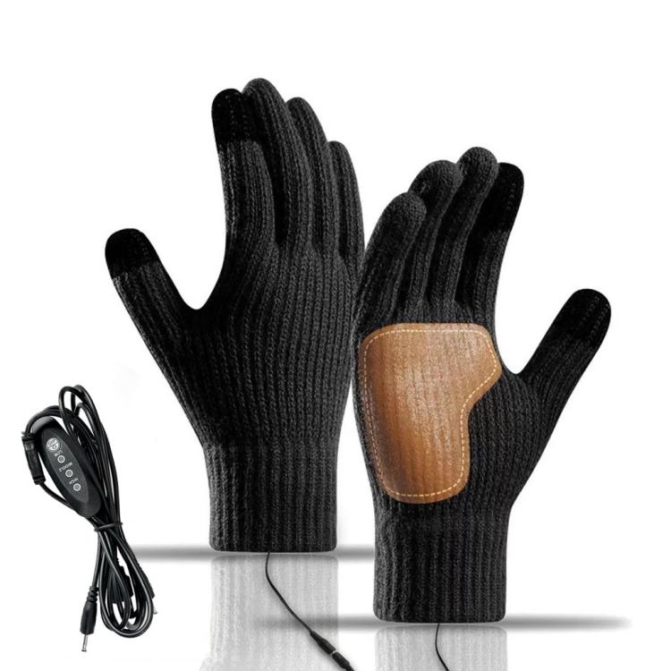 Full-Finger Heated Gloves Touchscreen-Compatible, Non-Slip Thermal Gloves for Men Women
