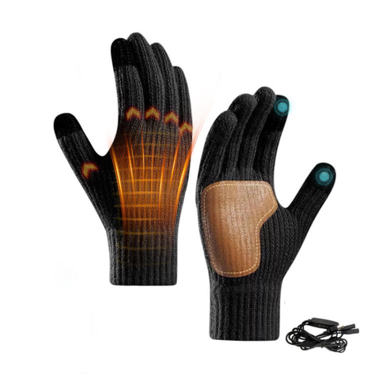Full-Finger Heated Gloves Touchscreen-Compatible, Non-Slip Thermal Gloves for Men Women