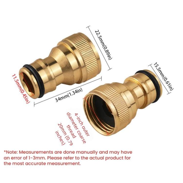 5pcs 4-point Internal Thread Aluminum Alloy Faucet Spout Hose Adapter