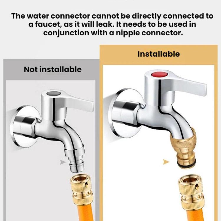 5pcs 4-point Internal Thread Aluminum Alloy Faucet Spout Hose Adapter