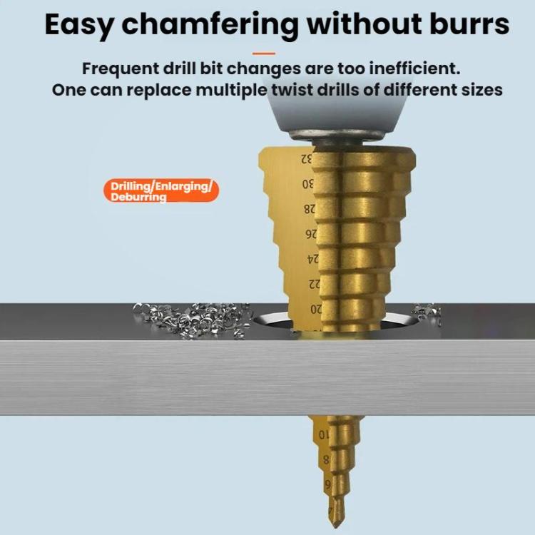 6pcs/Set Triangular Shank Drill Bits Woodworking Grooving Saw Drill Set