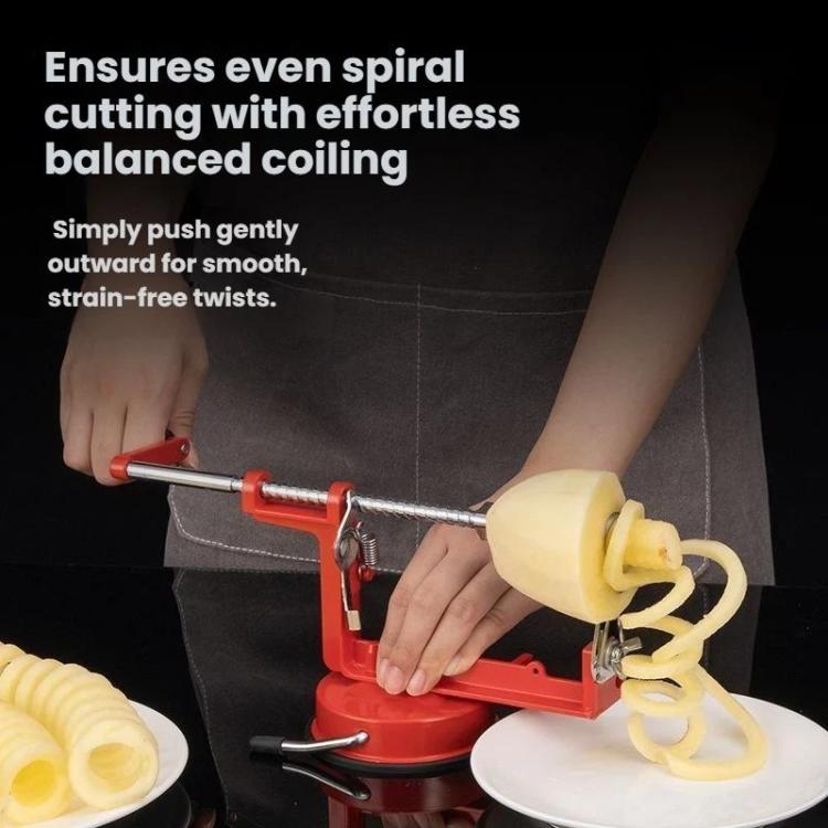 Handheld Twisted Potato Cutter Machine Manual Spiral French Fry Maker for Crispy Curly Fries