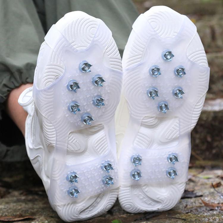 AOTU AT616 1pair Outdoor Anti-Fall 10 Teeth Spikes Ice Claws Mountaineering Ice Snow Slip Resistant Shoe Covers