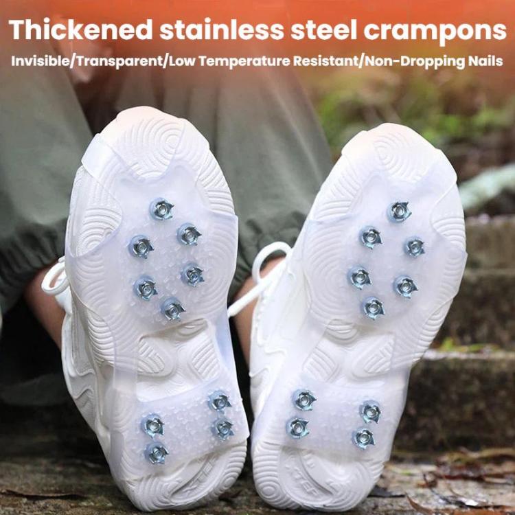 AOTU AT616 1pair Outdoor Anti-Fall 10 Teeth Spikes Ice Claws Mountaineering Ice Snow Slip Resistant Shoe Covers