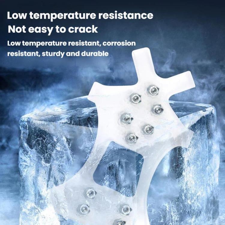 AOTU AT616 1pair Outdoor Anti-Fall 10 Teeth Spikes Ice Claws Mountaineering Ice Snow Slip Resistant Shoe Covers