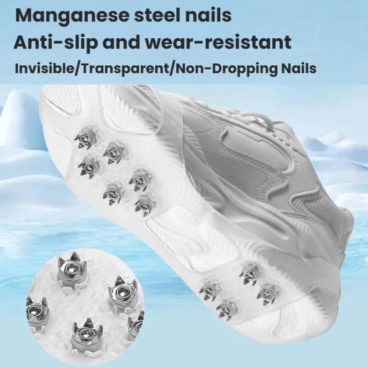 AOTU AT616 1pair Outdoor Anti-Fall 10 Teeth Spikes Ice Claws Mountaineering Ice Snow Slip Resistant Shoe Covers