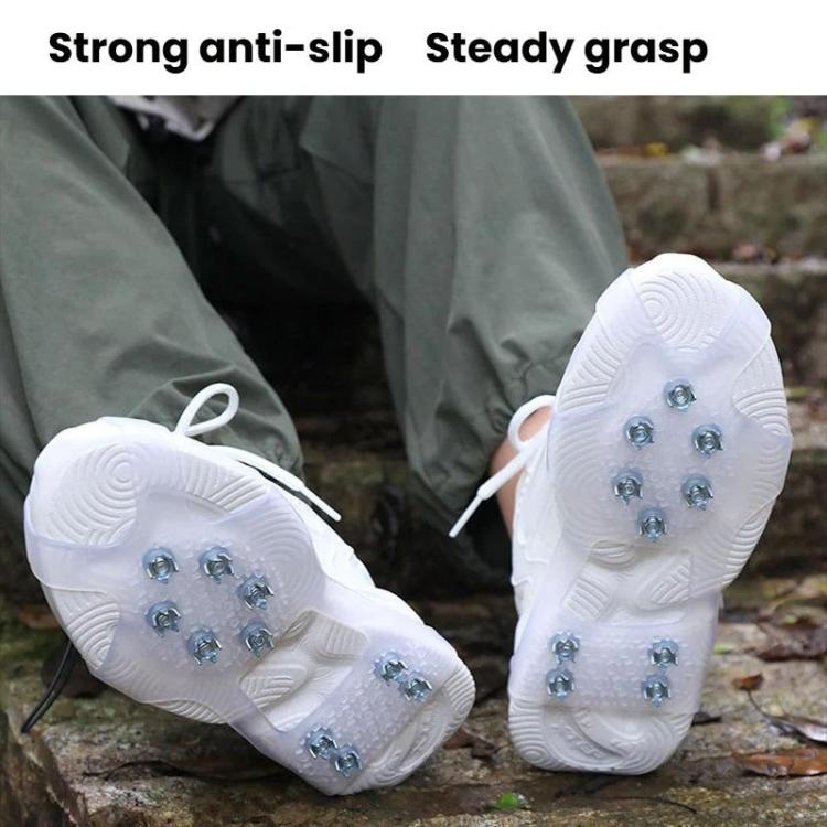 AOTU AT616 1pair Outdoor Anti-Fall 10 Teeth Spikes Ice Claws Mountaineering Ice Snow Slip Resistant Shoe Covers