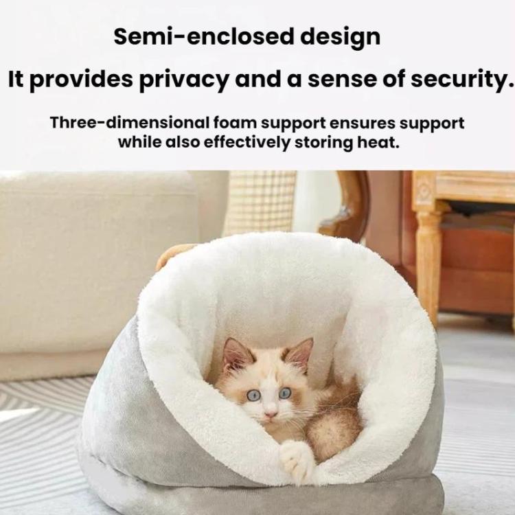 Slipper-Style Cat Ced Winter Warm Semi-Enclosed Thickened Mat