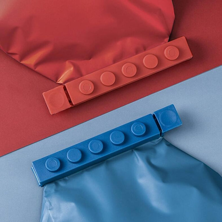 4 PCS/Set Building Block Food Seal Clip Seal Kitchen Fresh Clip Snack Plastic Bag Clip Stick