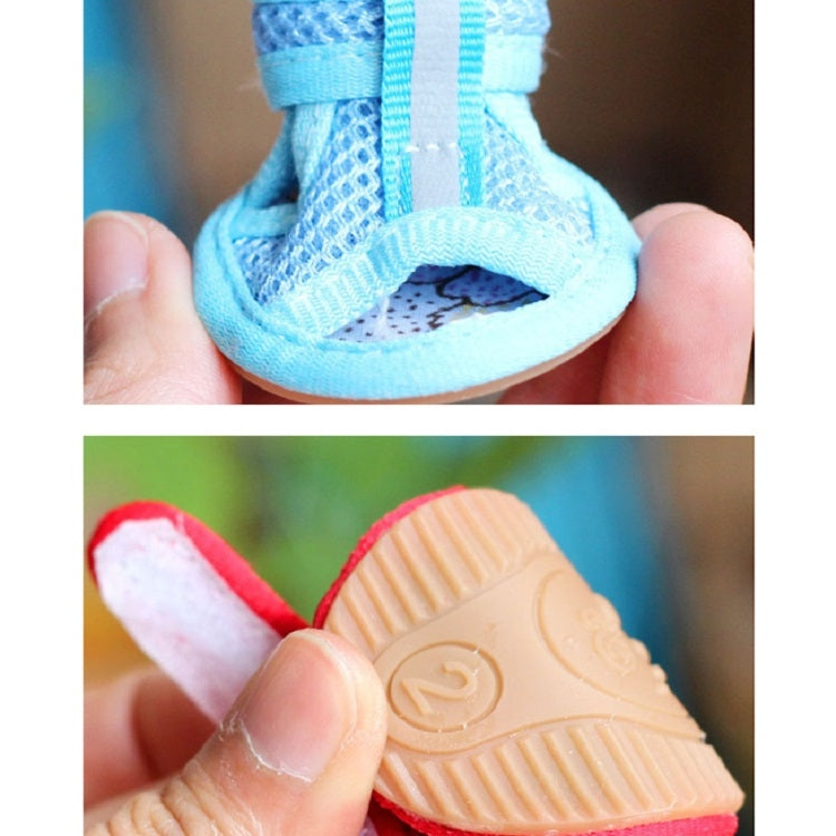 Tendon Bottom Mesh Pet Anti-skid Sandals