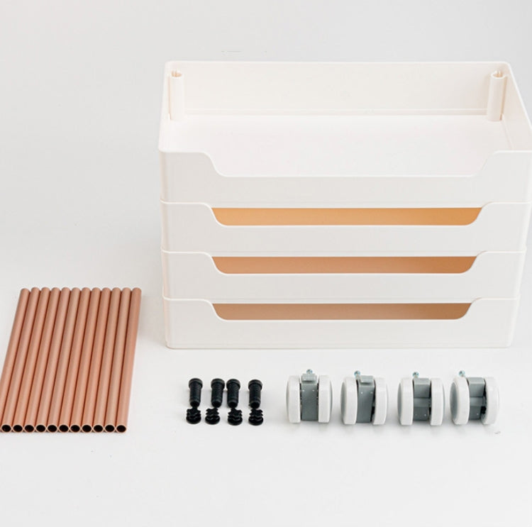 Rack Trolley Narrow Section Floor Multi-layer Book Storage Rack