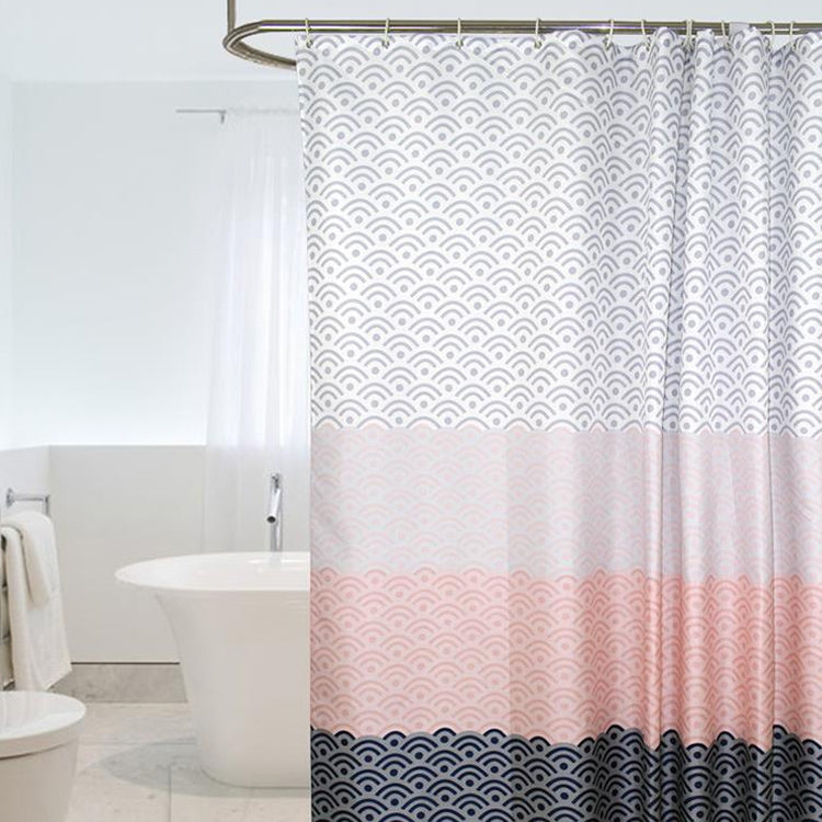 Geometric Shower Curtain Waterproof Bath Bathroom Curtain