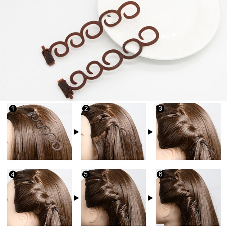 Elegance Hair Braider Flower Magic Hair Clip Queue Twist Plait Hairstyle Styling Accessories,Size:13.5x2.5cm