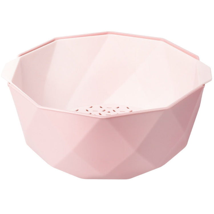 Double-layer Hollow Drain Basket Household Plastic Multi-function Washing Vegetables and Fruit Dishes