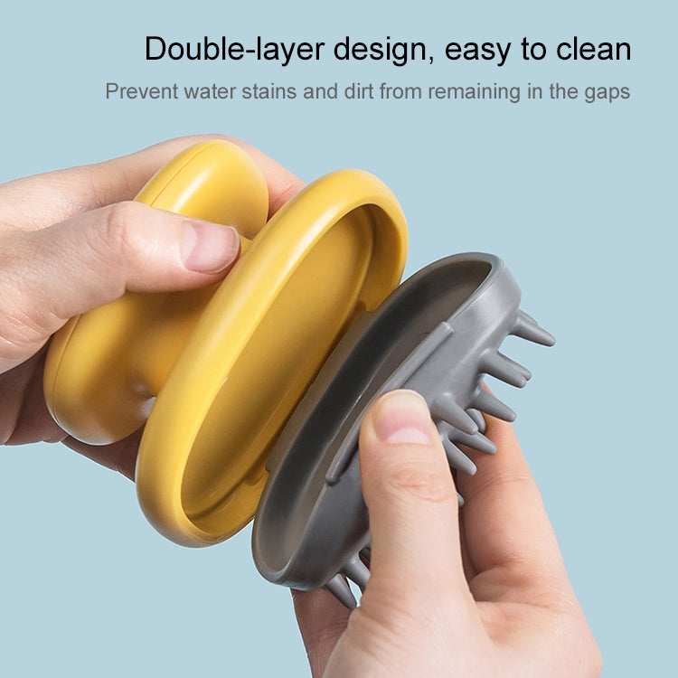 Household Shampoo Comb Silicone Massage Comb Portable Head Grab Dandruff Hair Brush