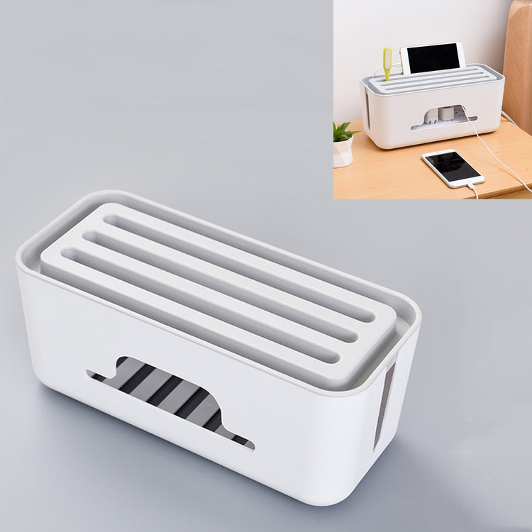 Multifunctional Desktop Power Cord Row and Cable Management Box