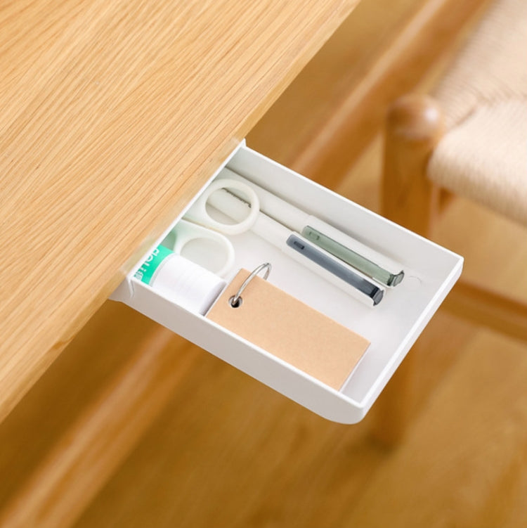 Home Bottom Drawer Storage Box Student Stationery Box Desk Hidden Paste Debris Storage Box