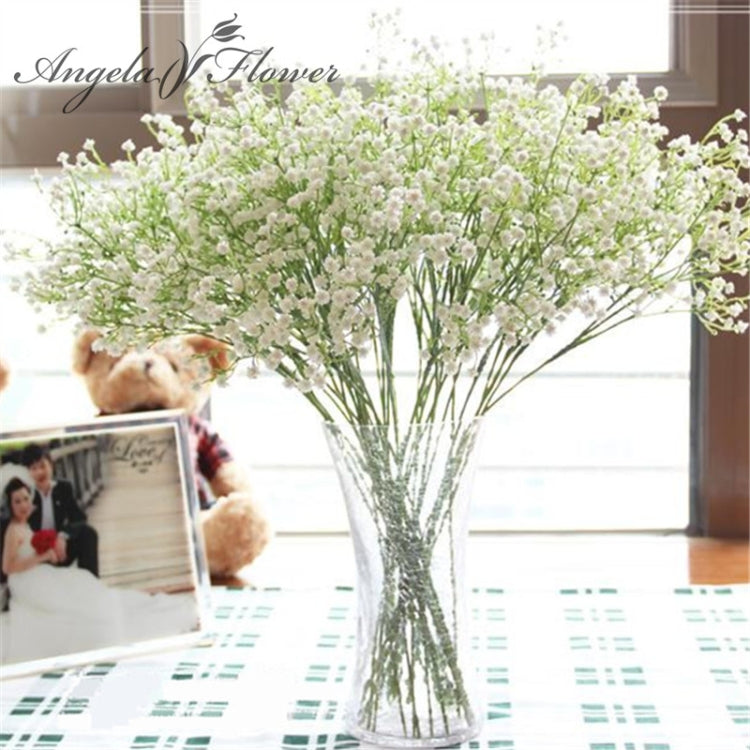 Rustic Artificial Decor Home Table Wedding Flower Plastic Gypsophila Babysbreath