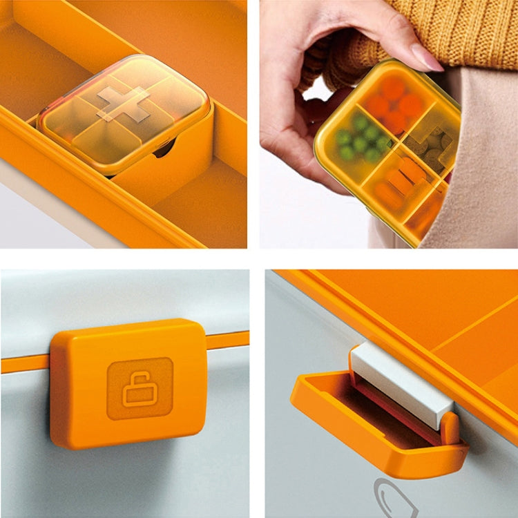 Jinlongxing 9659 Mini Household Plastic Portable Medicine Storage Box