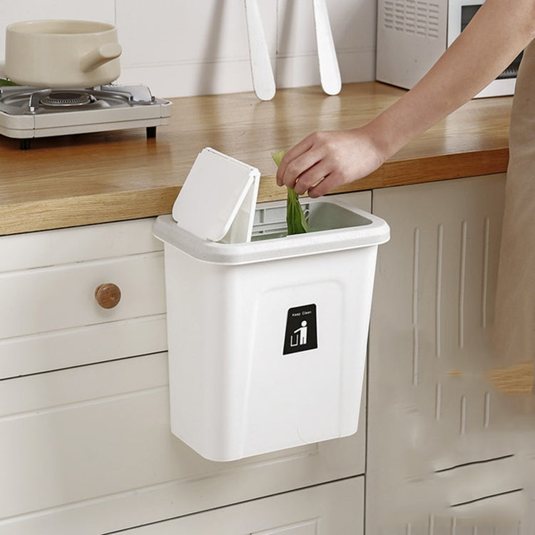 Kitchen Square Sorted Wall+mounted Hanging Plastic Sanitary Trash Can