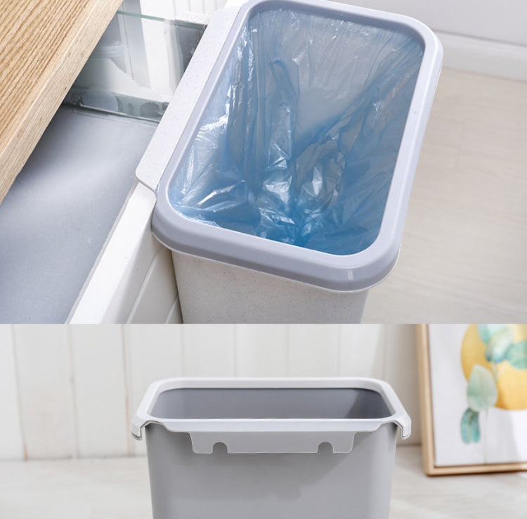 Kitchen Square Sorted Wall+mounted Hanging Plastic Sanitary Trash Can