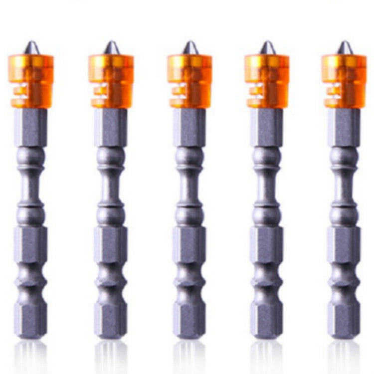 5 PCS  65mm Magnetic Coil Alloy Steel Cross Bit Single Head Electric Drill Electric Screwdriver Head