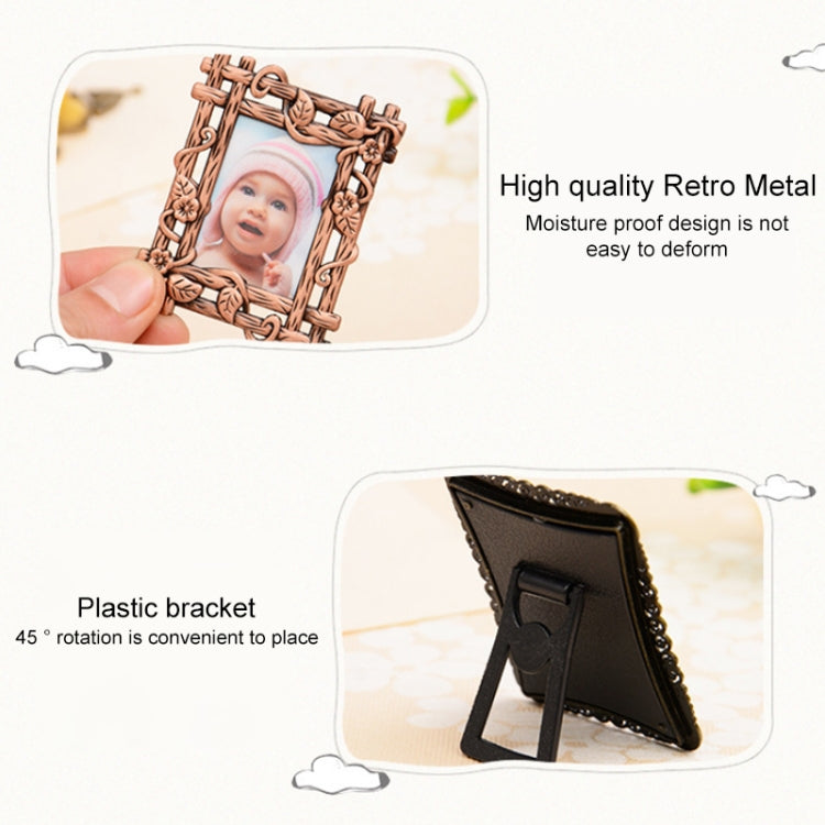 2 PCS Creative Metal Vintage Photo Frame