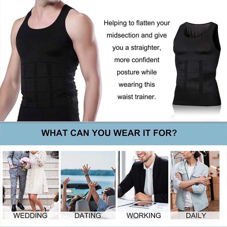 3PCS Men Slimming Body Shaper Vest Underwear