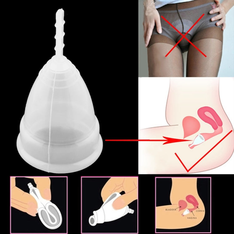 3PCS Reusable Soft Cup Medical Grade Silicone Menstrual Cup