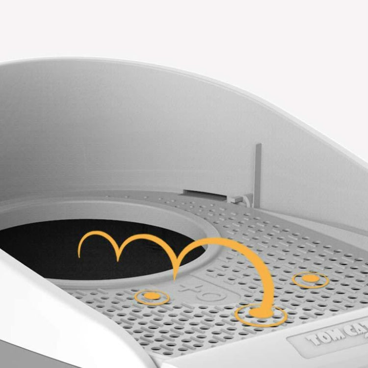 Plastic Flip Cover Fully Enclosed Deodorant Litter Box Pet Potty