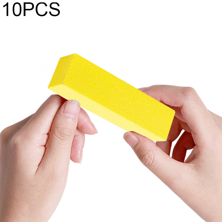 10 PCS White Tofu Block Nail Polish Four Squares High Elastic Cotton Manicure Sand Block