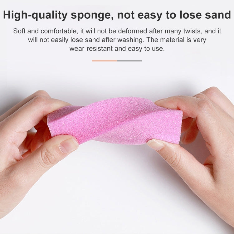 10 PCS White Tofu Block Nail Polish Four Squares High Elastic Cotton Manicure Sand Block