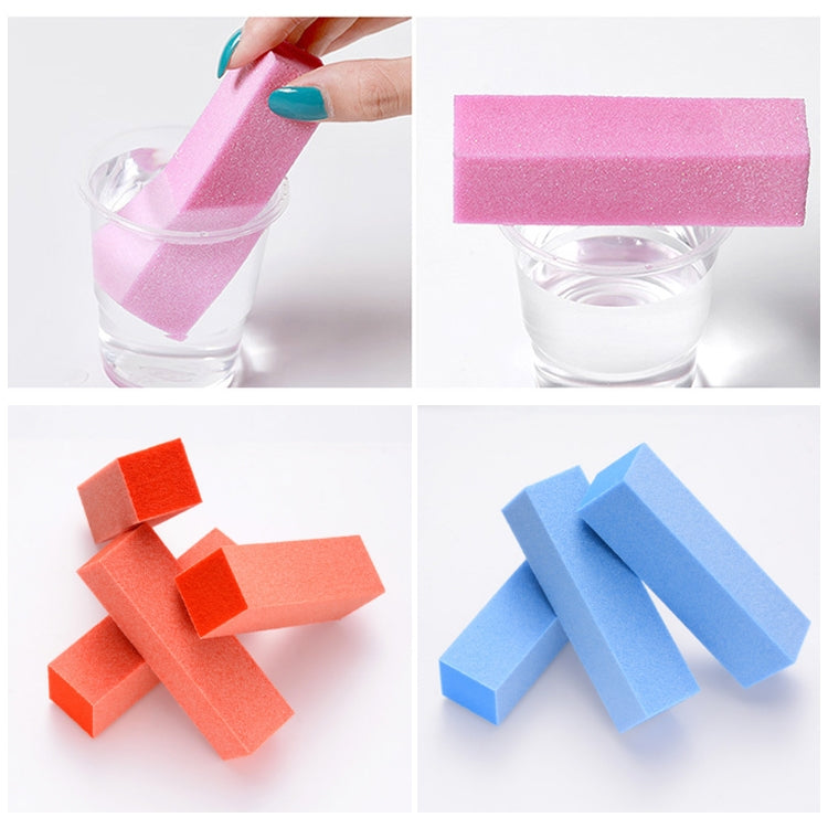 10 PCS White Tofu Block Nail Polish Four Squares High Elastic Cotton Manicure Sand Block