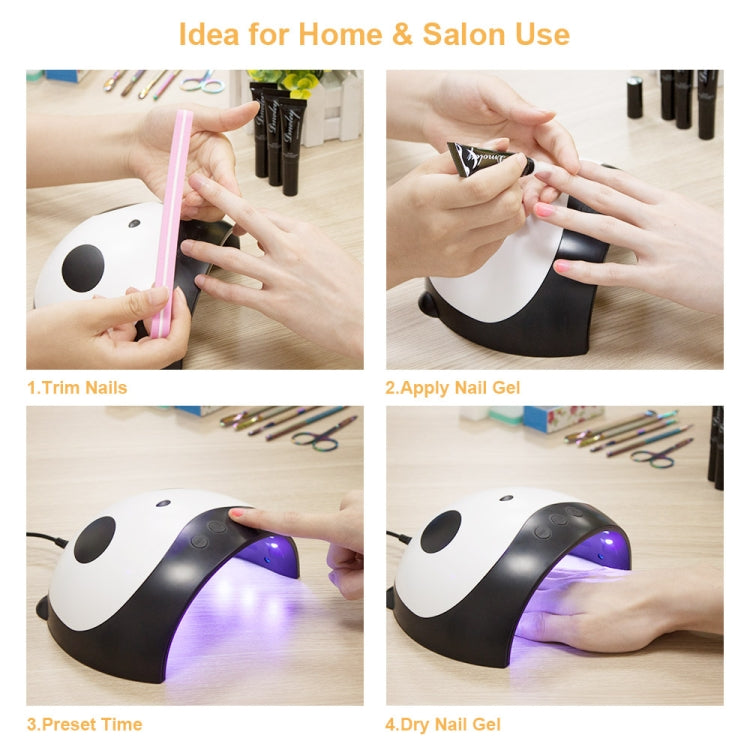 36W UV Lamp LED Panda Shape Lamp Nail Dryer USB Charge Nail Art Tools