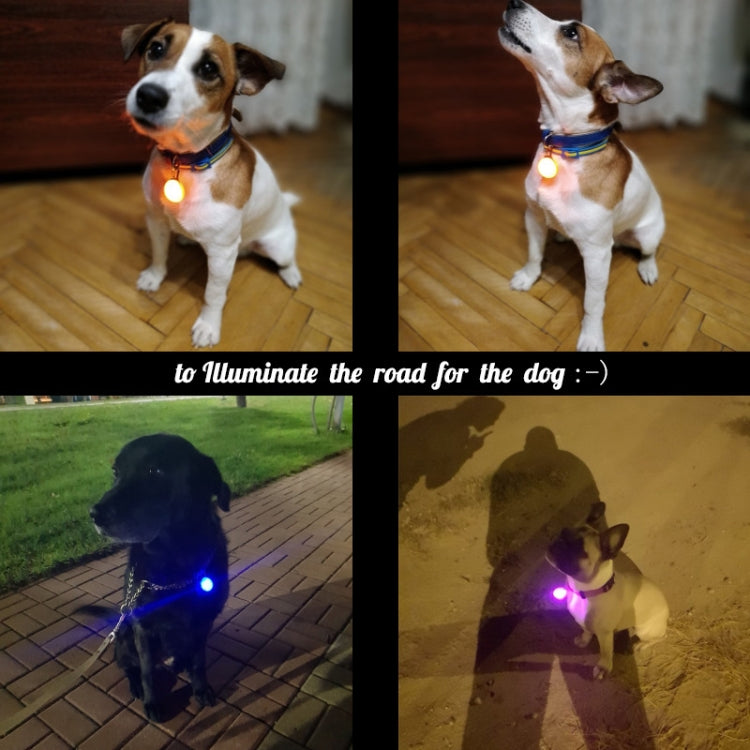 LED Flashlight Dog Cat Collar Glowing Pendant Luminous Bright Decoration Collars
