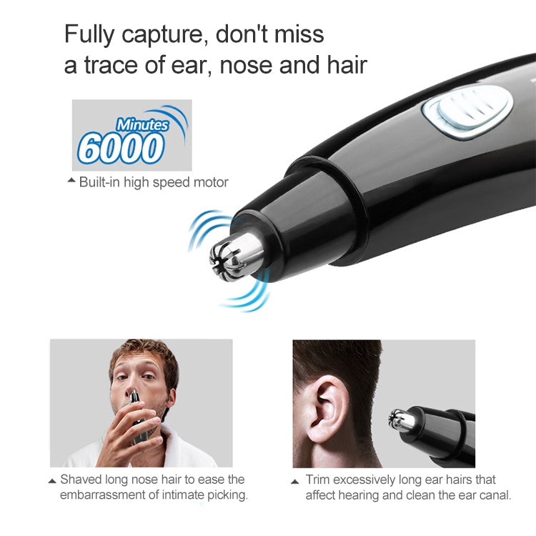 Riwa Waterproof Rechargeable Eyebrow Trimming and Nose Hair Trimmer for Men