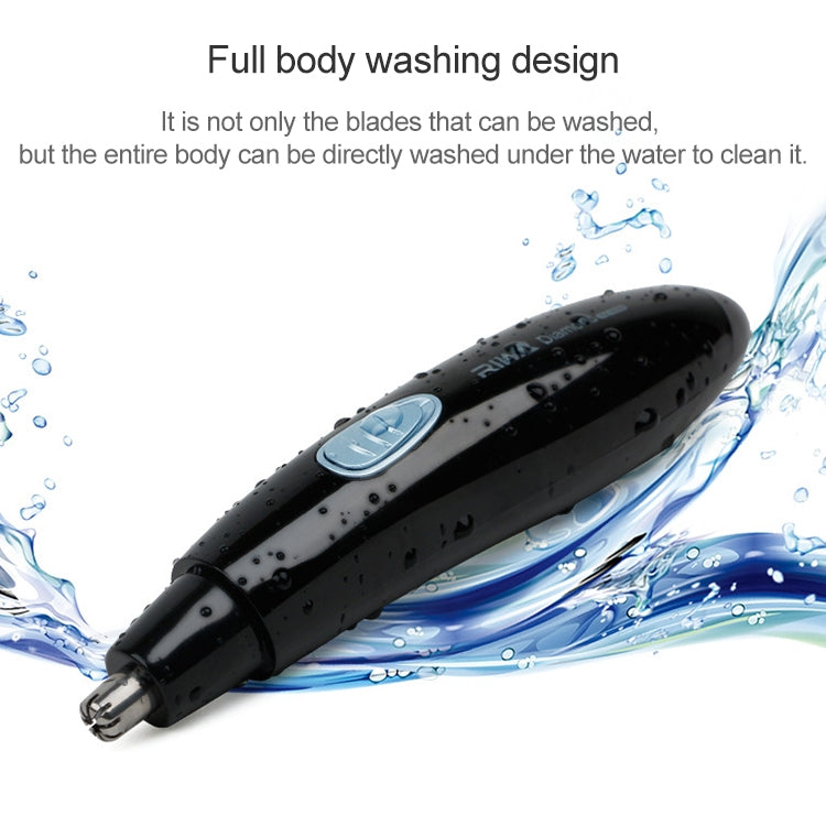 Riwa Waterproof Rechargeable Eyebrow Trimming and Nose Hair Trimmer for Men