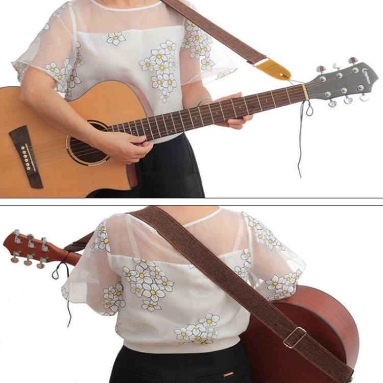 Cotton Linen Guitar Studs Strap Diagonal Shoulder Strap Musical Instrument Accessories