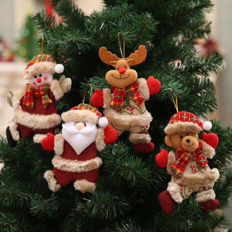 Christmas Ornaments Gift Santa Claus Snowman Dancing Pendant Tree Toy Doll Hang Decorations