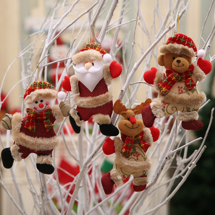 Christmas Ornaments Gift Santa Claus Snowman Dancing Pendant Tree Toy Doll Hang Decorations