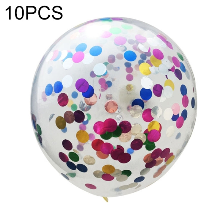 10 PCS 12 Inch Confetti Balloons Wedding Decoration Happy Birthday Party Latex Balloon