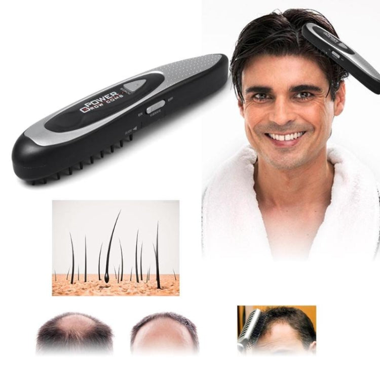 Electric Laser Hair Growth Comb Hair Brush LED Hair Loss Stop Regrow Therapy Comb Infrared Massager