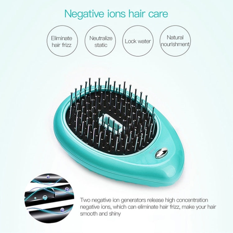 Portable Electric Hair Ionic Brush Hair Straightener Brush Negative Ion Comb Anti-static Massage Mini Straight Hair comb