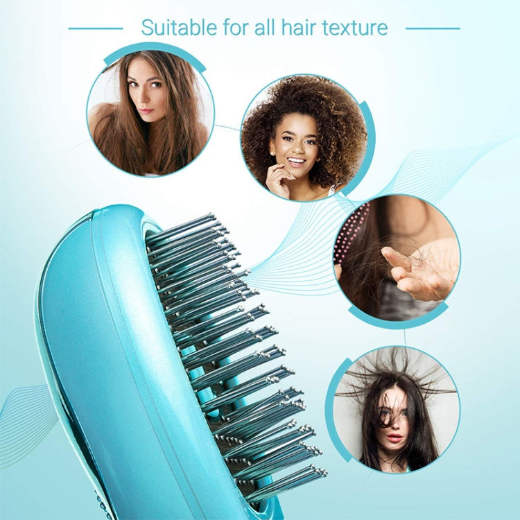 Portable Electric Hair Ionic Brush Hair Straightener Brush Negative Ion Comb Anti-static Massage Mini Straight Hair comb