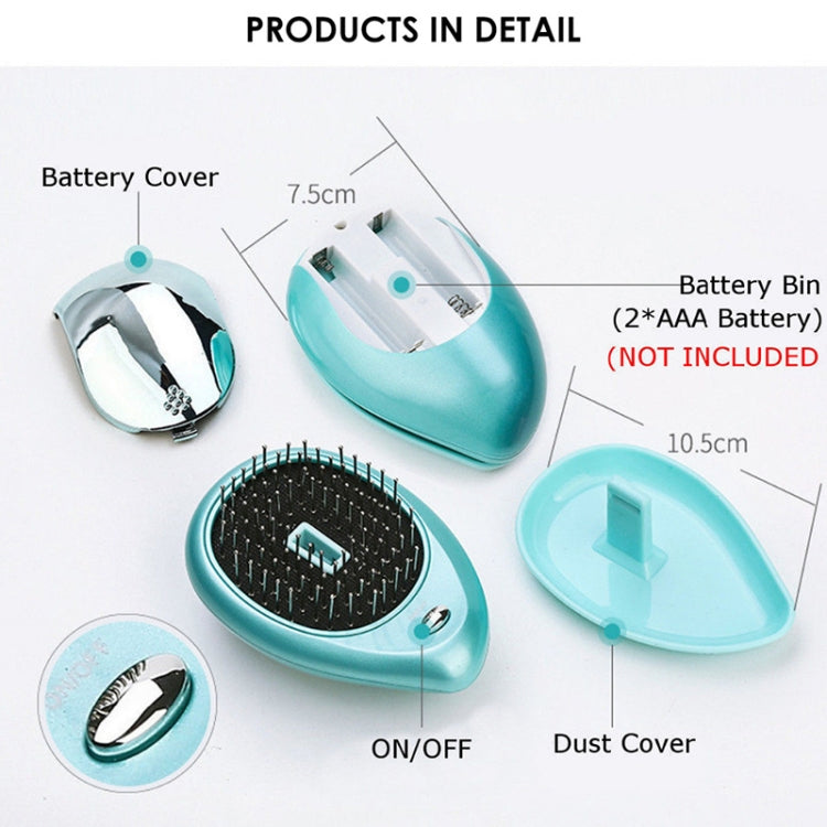 Portable Electric Hair Ionic Brush Hair Straightener Brush Negative Ion Comb Anti-static Massage Mini Straight Hair comb