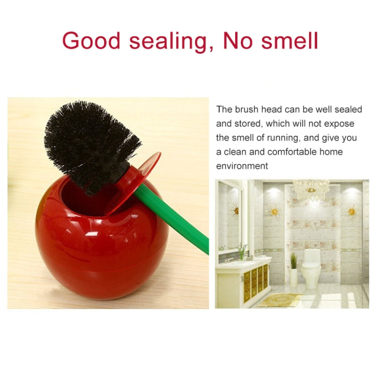 Cherry Shaped Toilet Brush Bathroom Creative Lovely Lavatory Brush Toilet Cleaning Kit